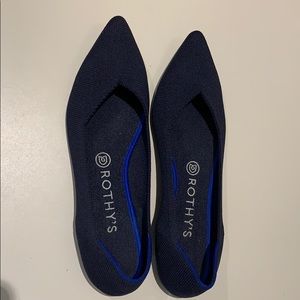 Rothy’s Flats “The Point” in Maritime Navy size 9